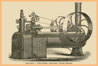 Whitcomb Tragbare Dampfmaschine von Unknown Artist