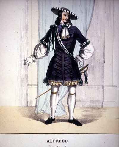 Charakter von Alfredo Germont in „La Traviata“ von Giuseppe Verdi. von Unknown artist