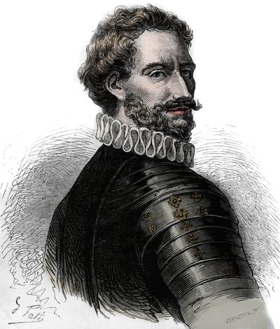 Charles III, Herzog von Bourbon - Charles III de Bourbon - Charles de Montpensier (1490-1527), Herzog von Bourbon und Konnetabel von Frankreich. Gravur des 19. Jahrhunderts von Unknown artist