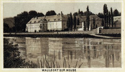 Chateau de Waulsort sur Meuse, Wallonische Region, Belgien. von Unknown artist
