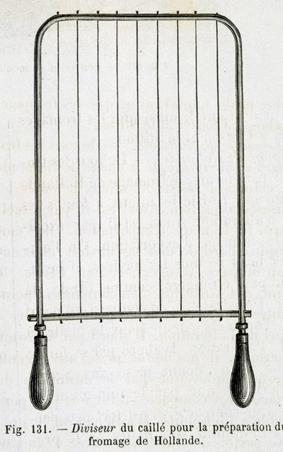 Querteiler für die Zubereitung von holländischem Käse - in „The wonders of industry“ von Louis Figuier von Unknown artist