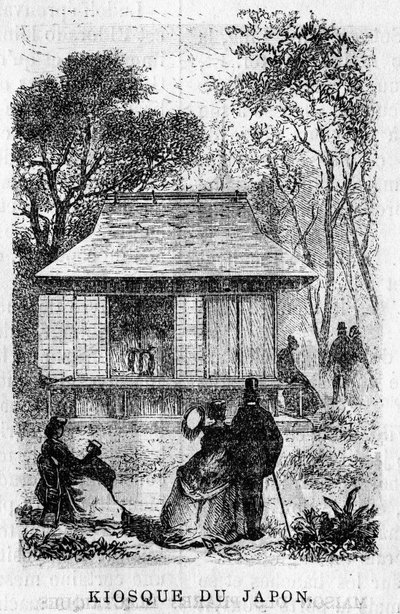 Exposition Universelle de Paris im Jahr 1867: Der Kiosk von Japan. von Unknown artist