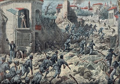 Erster Weltkrieg: Die Schlacht von Gorizia am 9. - 10. August von Unknown Artist