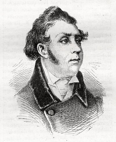 François-Charles Dulong - französischer Anwalt und Politiker - 1792-1834 - Gravur von Unknown artist