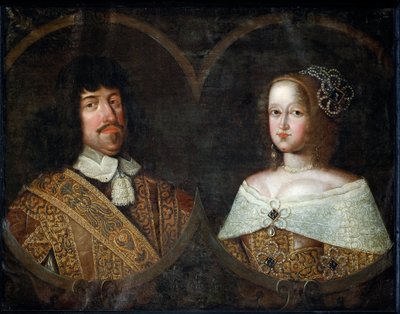 Friedrich III. von Dänemark und seine Frau Sofia Amalia von Braunschweig-Lüneburg, ca. 1643 von Unknown artist