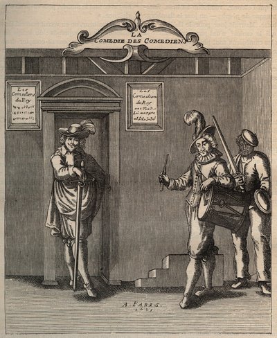 Frontispiz von Die Komödie der Komödianten, Gedicht neuer Erfindung von Georges de Scudery - 1635 von Unknown artist