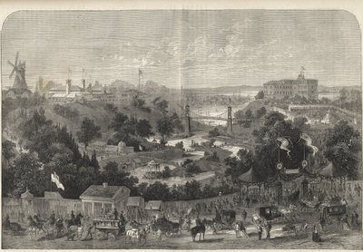 Hamburg - Deutschland - Gartenbauausstellung 1869 - Hamburg - der Park der Internationalen Gartenbauausstellung von Unknown artist