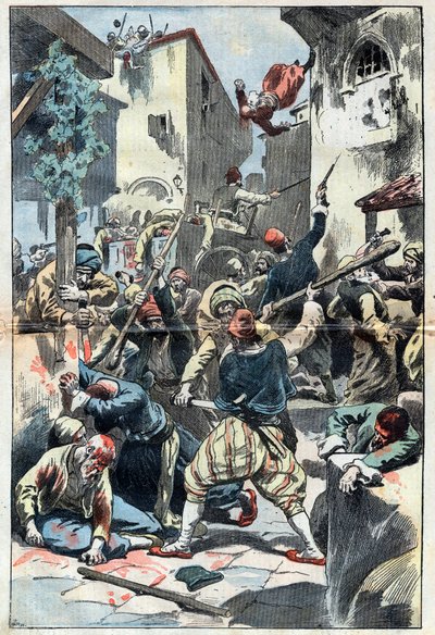 Hamidianische Massaker: das Massaker an den Armeniern in Konstantinopel von Unknown artist