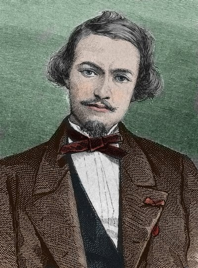 Henri Duveyrier (1840-1892), französischer Entdecker - Porträt von Henri Duveyrier Orientalist, französischer Reisender und Geograph von Unknown artist
