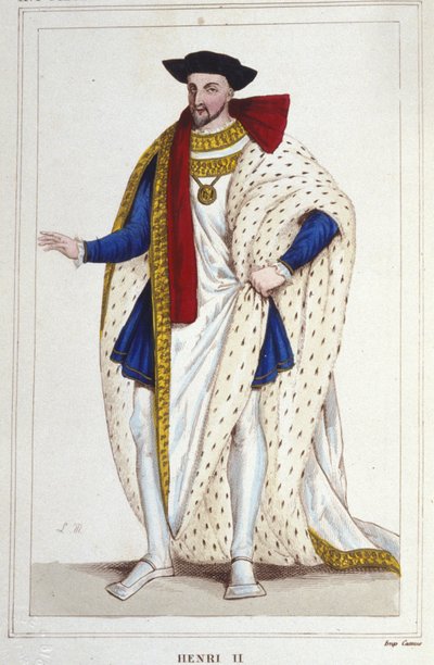Heinrich II., König von Frankreich (1519 - 1559) (Stich von 1830) von Unknown artist