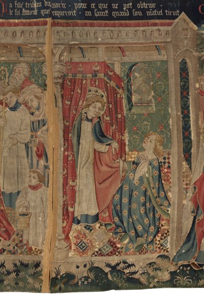 Geschichte von Saint Piat und Saint Eleuthère, Szene 11: Die Versuchungen des Heiligen Éleuthère von Unknown artist