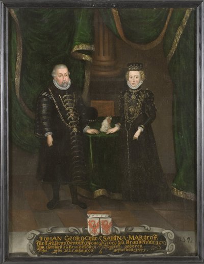 Johann Georg, Kurfürst von Brandenburg und Sabina von Brandenburg-Ansbach von Unknown artist