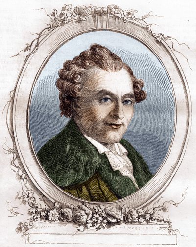 Jean Michel Sedaine. Französischer Dramatiker (1719-1797). von Unknown artist