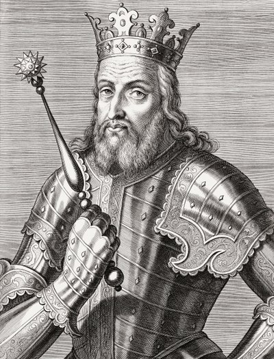 König Afonso IV von Portugal. Porträt. von Unknown artist
