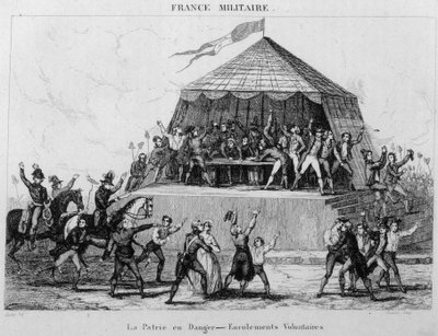 La Patrie en danger - Freiwillige Einschreibungen von Unknown artist