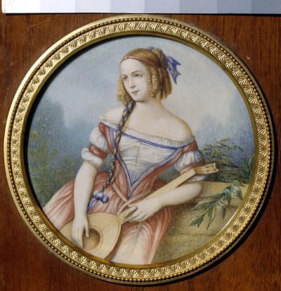 Die russische Schauspielerin Warwara Asenkowa als Esmeralda. von Unknown artist