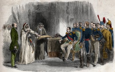 Befreiung von Abd-el-Kader durch Napoleon III. aus dem Schloss von Amboise von Unknown artist