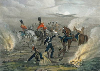 Leben im Lager vor Sewastopol. Nr. 4 Der Mitternachtsalarm, ca. 1854 von Unknown