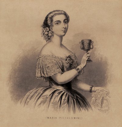 Marietta Piccolomini - Porträt der italienischen Sopranistin von Unknown