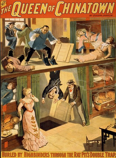 Melodramaposter „Die Königin von Chinatown“ von Joseph Jarrow von Unknown artist