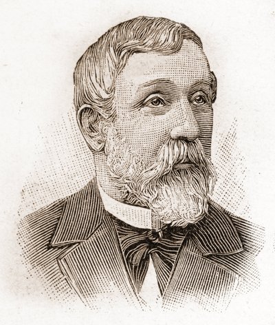 Mitglieder der Académie Française im Jahr 1895: Porträt von Alfred Mézières (1826-1915), Literaturhistoriker, französischer Politiker und Essayist. von Unknown artist