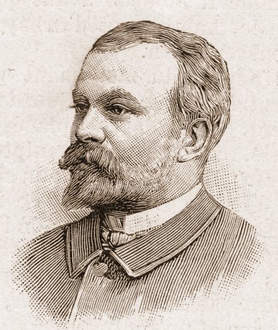 Mitglieder der Académie Française im Jahr 1895: Porträt von Jules Lemaitre (1853-1914), Dramatiker, Theaterkritiker, Essayist, Literaturhistoriker und französischer Erzähler von Unknown artist