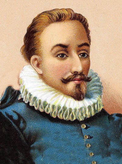 Porträt von Miguel de Cervantes Saavedra (1547-1616), spanischer Dichter und Dramatiker von Unknown artist