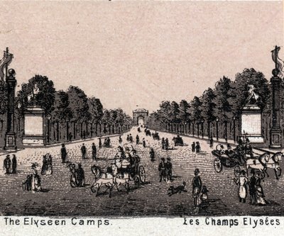 Paris, Frankreich: Blick auf die Champs-Élysées. aus 