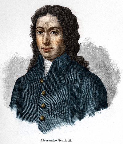 Porträt von Alessandro Scarlatti (1660 - 1725), italienischer Komponist von Unknown artist