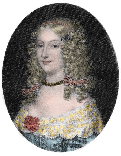 Porträt von Anne-Geneviève de Bourbon-Condé, Herzogin von Longueville - Gravur des 19. Jahrhunderts von Unknown artist