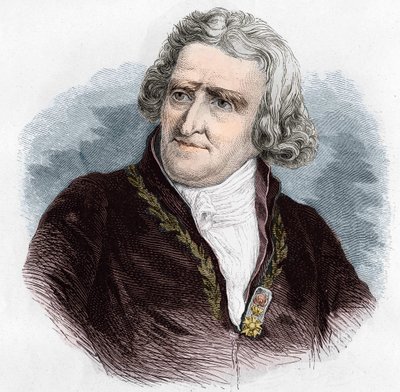 Porträt von Antoine Augustin Parmentier (1737 - 1813), französischer Militärapotheker und Agronom. Gravur von 1866 von Unknown artist