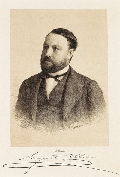 Porträt von Augusto ULLOA (1823-1879), spanischer Politiker. Gravur Madrid, Nationalbibliothek. von Unknown artist