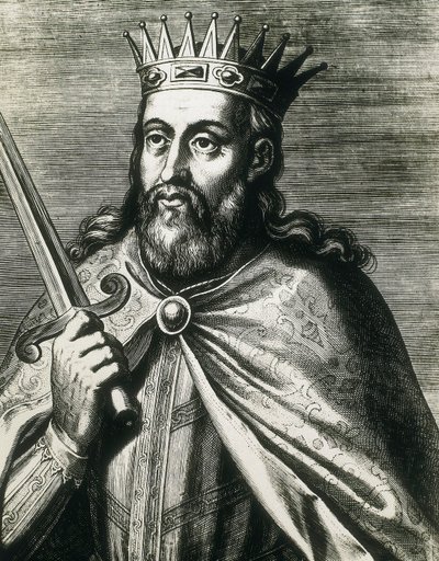 Porträt von Denis von Portugal (der Bauernkönig) (Gravur) von Unknown artist