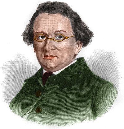 Porträt von Eduard Mörike (1804-1875), deutscher romantischer Schriftsteller. von Unknown artist