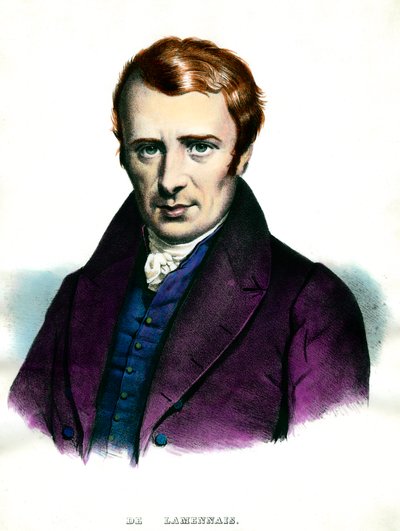 Porträt von Felicite Robert de Lamennais, französischer Schriftsteller von Unknown artist