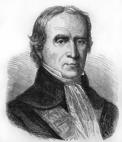 Porträt von François Barbé-Marbois (1745-1837), Konsul in den Vereinigten Staaten und dann Intendant in Santo Domingo. Gravur von 1866 von Unknown artist