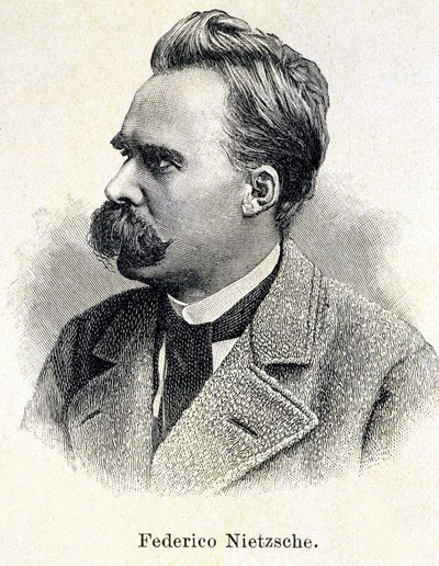 Porträt von Friedrich Nietzsche (1833 - 1900) von Unknown artist