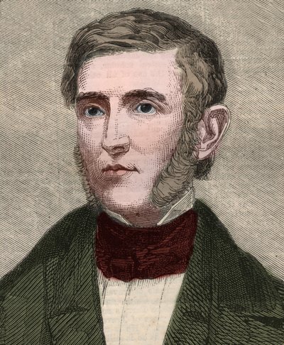 Porträt von George Bancroft (1800-1891), amerikanischer Historiker und Politiker. Gravur in „The Illustrated London News“ vom 23. Januar 1858. von Unknown artist