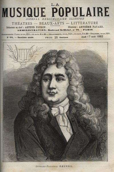 Porträt von Georg Friedrich Händel von Unknown artist