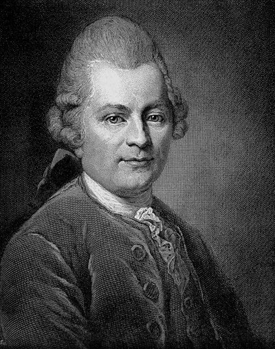 Porträt von Gotthold Ephraim Lessing (1729-1781), deutscher Schriftsteller und Dramatiker von Unknown artist