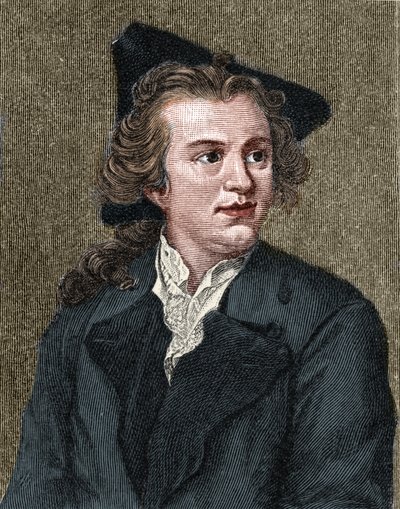 Porträt von Gotthold Ephraim Lessing (1729-1781), deutscher Schriftsteller und Dramatiker von Unknown artist