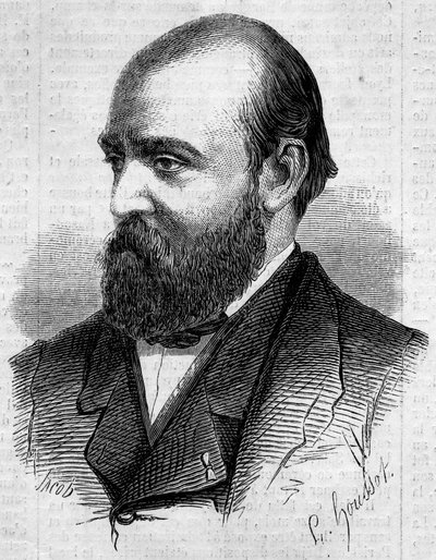 Porträt von Henry Murger (1822-1861), französischer Schriftsteller. Gravur in „Le Monde Illustré“ Nr. 199 vom 2. Februar 1861 von Unknown artist