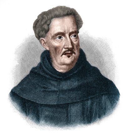 Porträt von Johann Ulrich Megerle, genannt Abraham a Sancta (Santa) Clara 1607-1680. Beliebter Prediger des österreichischen Barocks. von Unknown artist