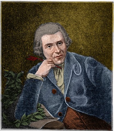 Porträt von Johann Wilhelm Ludwig Gleim (1719-1803), deutscher Dichter. von Unknown artist
