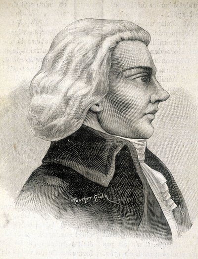 Porträt von Julien-Louis Geoffroy, Kritiker (1743 - 1814) - in „Les Contemporains“, n.d. späte 19. Jahrhundert von Unknown artist