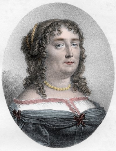 Porträt von Madame de Scudéry (1607-1701), französische Schriftstellerin von Unknown artist
