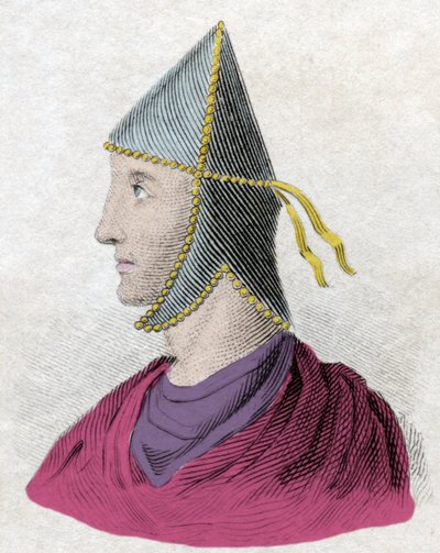 Porträt von Mithridates VI. Eupator, genannt der Große (ca. 132-63 v. Chr.), König von Pontus. Gravur des 19. Jahrhunderts von Unknown artist