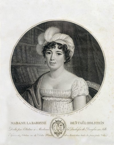 Porträt von Mme de Staël - Gravur von Unknown artist
