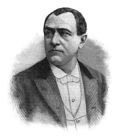 Porträt von Paulus (Jean Paul (Jean-Paul) Habans) französischer Sänger (1845-1908) - Gravur aus dem späten 19. Jahrhundert von Unknown artist