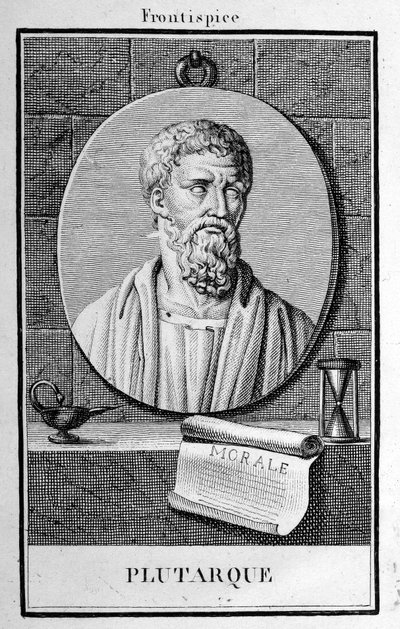 Porträt von Plutarch, Gravur Anfang des 19. Jahrhunderts von Unknown artist